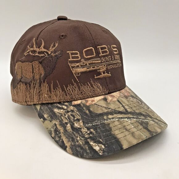 Bob's Guns & Bows Ridgeley, WV Port Authority Baseball Cap Embroidered Elk Logo - Picture 1 of 10